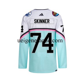 Herren Edmonton Oilers Eishockey Trikot STUART SKINNER 74 2023 All-Star Adidas Weiß Authentic